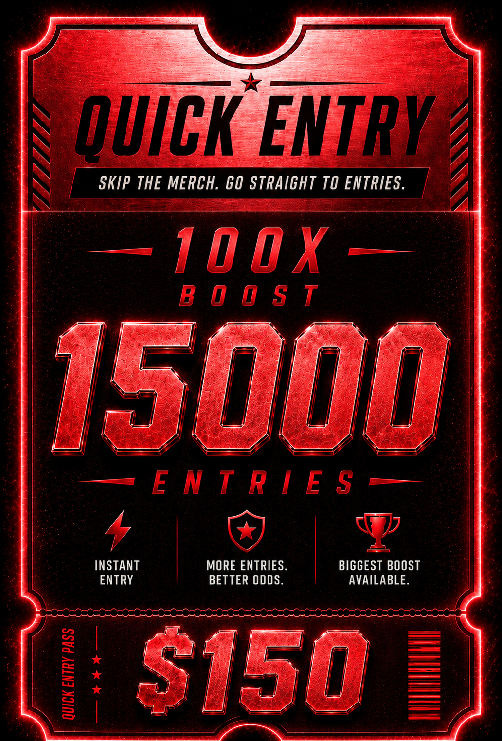 Quick Entry Pack - 15,000 Entries (Best Value)