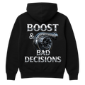 Uncut Motorsports Hoodie — BOOST & BAD DECISIONS (Back Print)