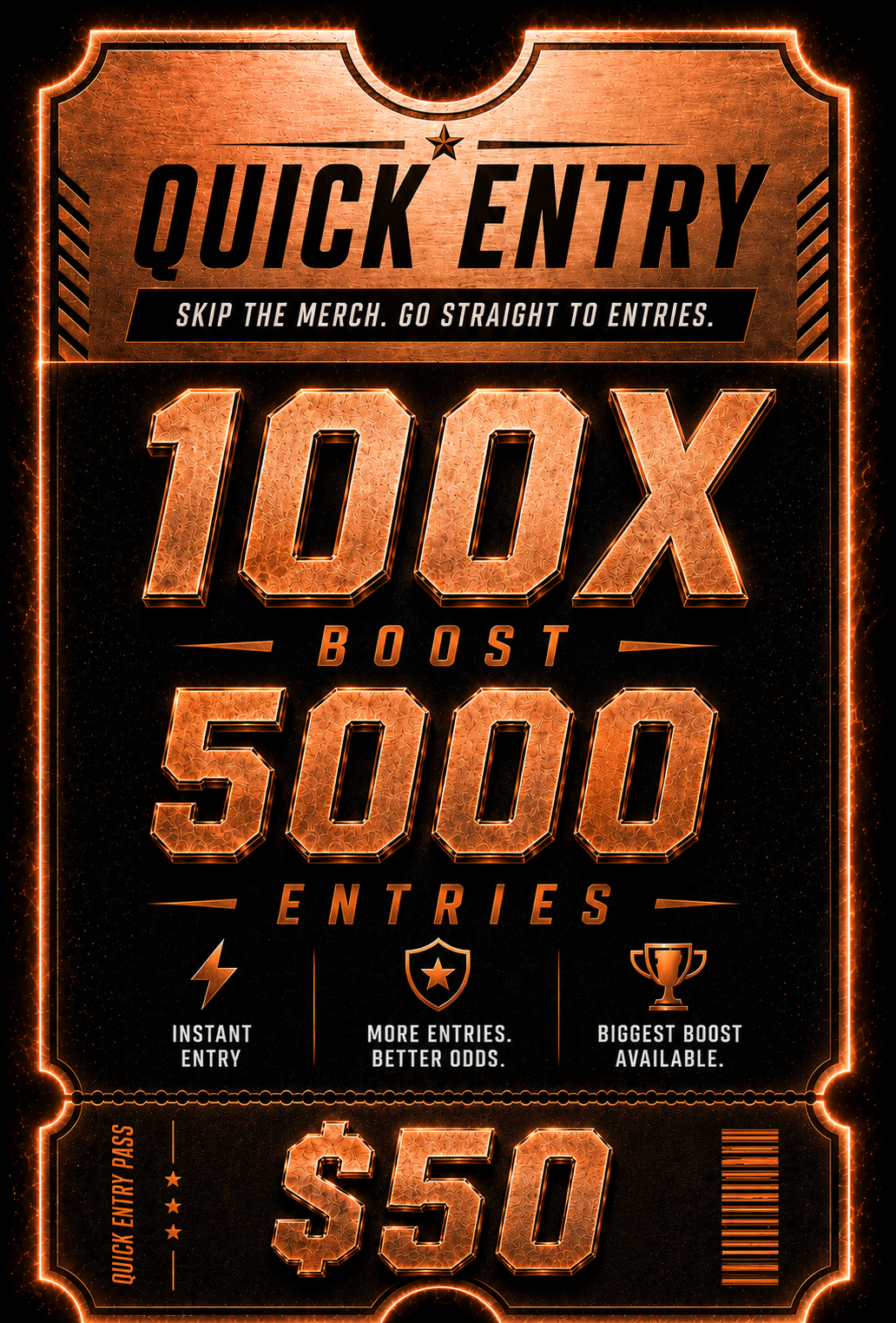 Quick Entry Pack -  5,000 Entries (Most Popular)