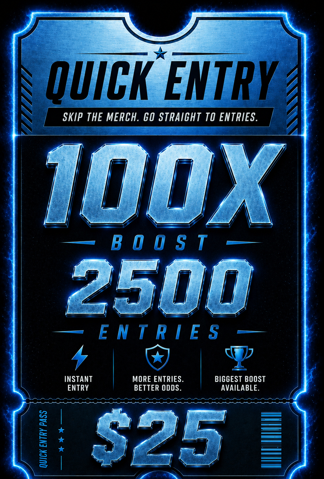Quick Entry Pack - 2500 Entries