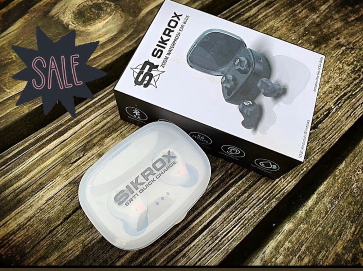 Fully Waterproof IPX7 Bluetooth Earbuds