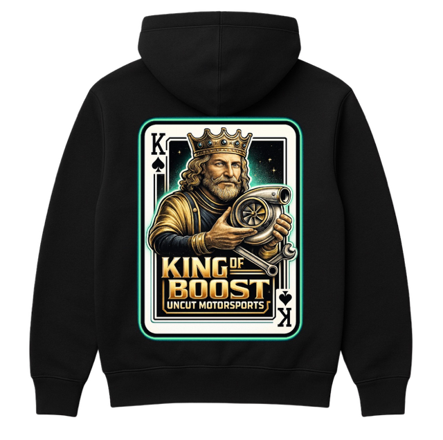 Uncut Motorsports Hoodie — KING OF BOOST (Back Print)
